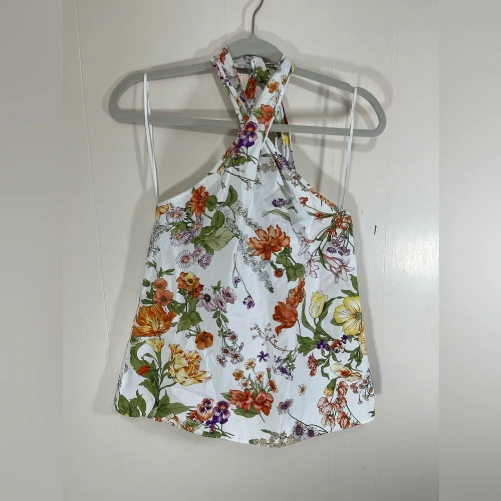 J. Crew Halter Top in Ratti Tropical Floral Women’s Size XS